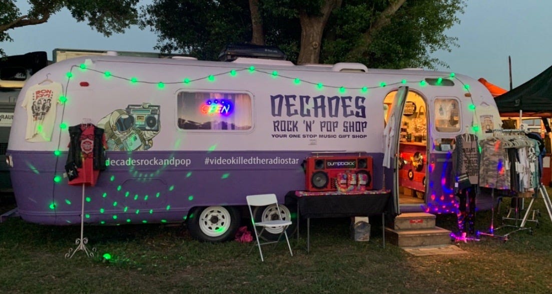 Vintage Airstream offers trip back in time with selection of '70s, '80s classic rock