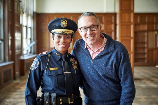 Marcus Lyon and First Assistant Chief of Police Lashinda Stair.