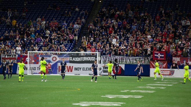 The Indy Eleven played Tampa Bay to a scoreless draw at Lucas Oil Stadium on May 1, 2019