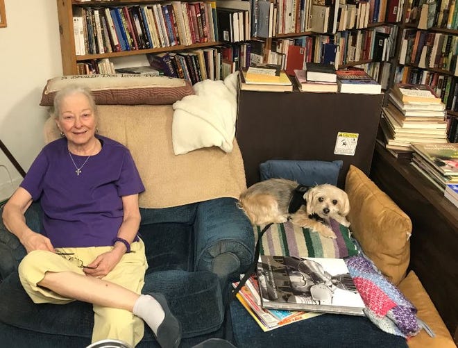 Rita's Book Exchange owner Rita Baker and her faithful companion Lily can be found at 1303 W. Beauregard Ave. in San Angelo.