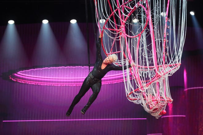 Pink performs at Fiserv Forum.