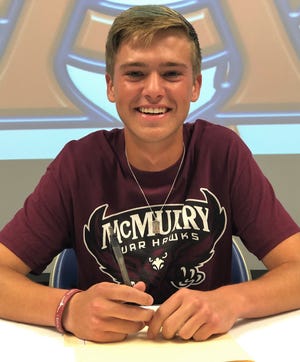 San Angelo Central's Brynson Harmon will be playing tennis for McMurry University in Abilene next season.
