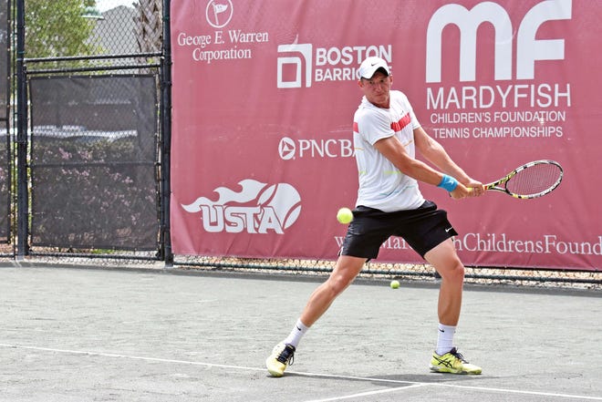 Dragos Ignat of Romania had yet to play his first round doubles match yet at the Mardy Fish Children’s Foundation Tennis Championships as of late Friday due to the rain.