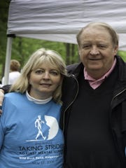 Former Gov. Richard Codey and his wife, Mary Jo Codey, who has been an advocate for women suffering from postpartum depression, shown at the 2009 Taking Strides Against Mental Illness Walk in Ridgewood.