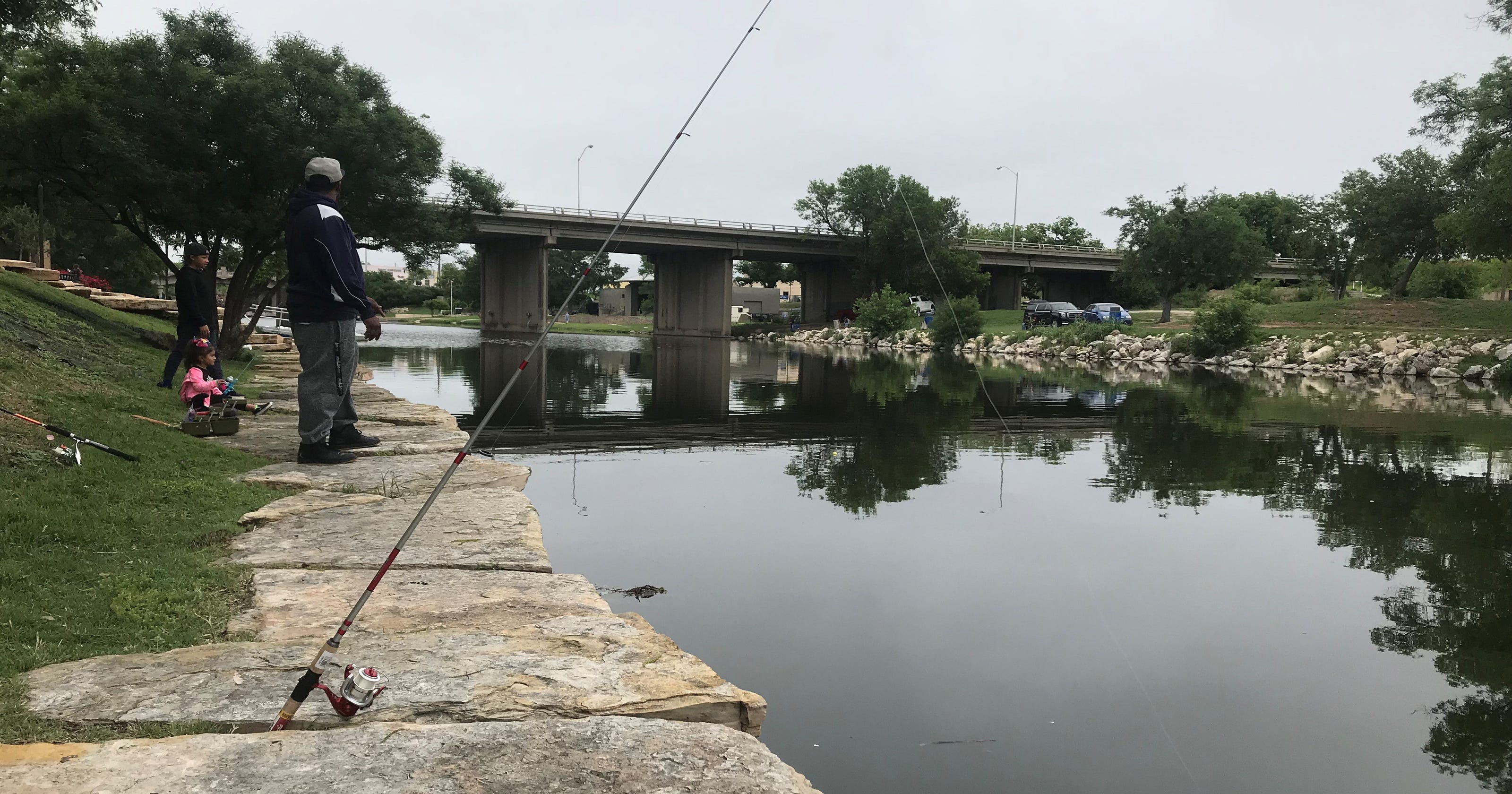 Downtown Concho River In San Angelo Restocked With Catfish