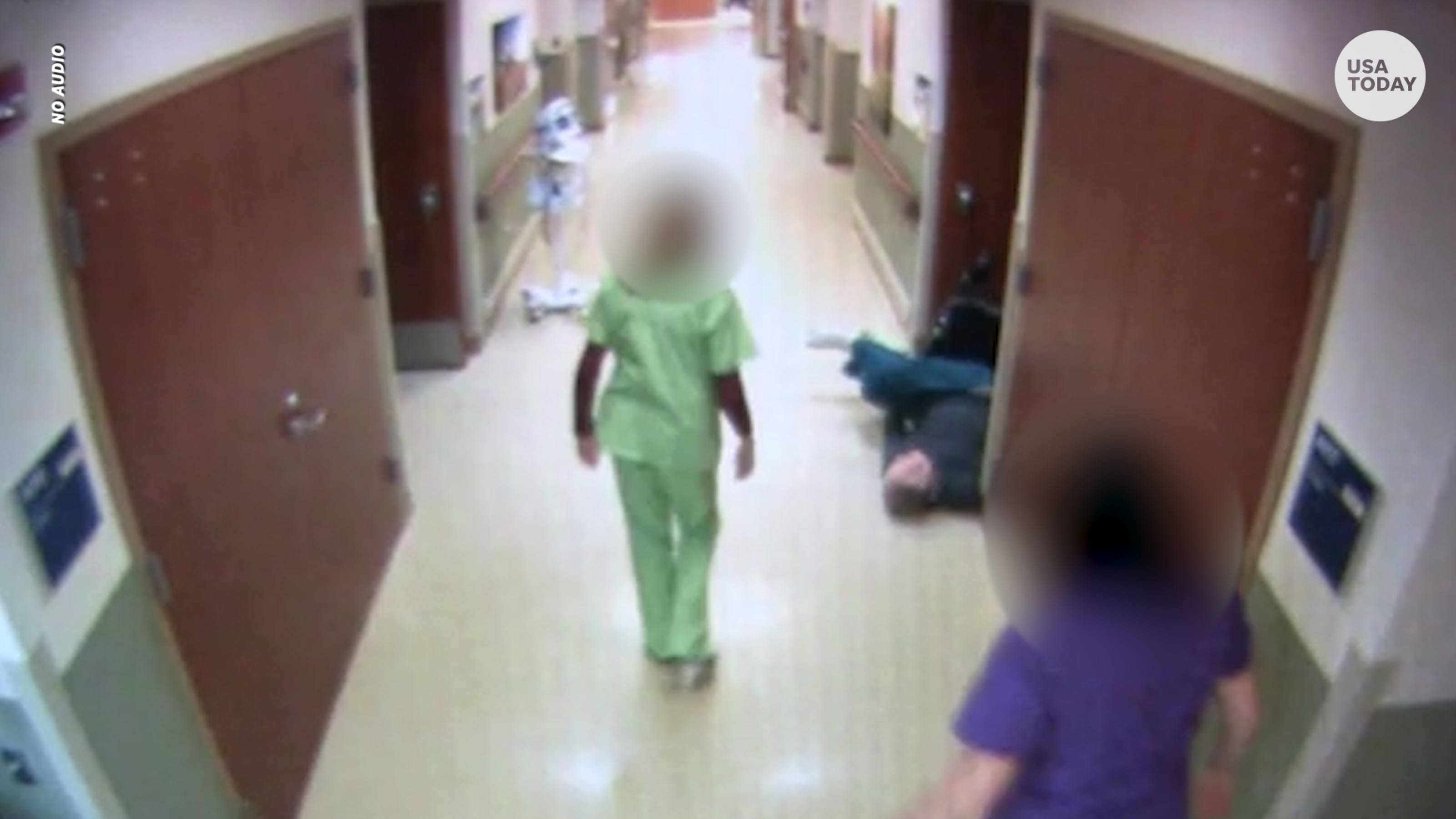 Surveillance video of veteran suffering a fatal blow to the head in a