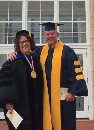 State Rep. Scott Ourth and Graceland University President Pat Draves celebrated the school's 122nd Commencement Ceremony on April 28. Ourth serves on Graceland's Board of Trustees.