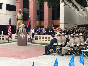 DPS Trooper Hawkins Mann reminisces about his time training to join the Arizona Department of Public Safety with fallen trooper Tyler Edenhofer.