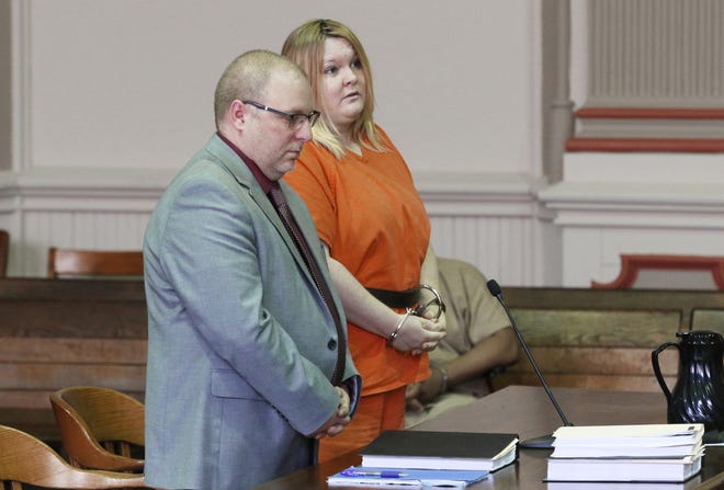 Brittany Fitch pleaded guilty to involuntary manslaughter and two counts of child endangerment during her hearing in Muskingum County Common Pleas Court on Monday.