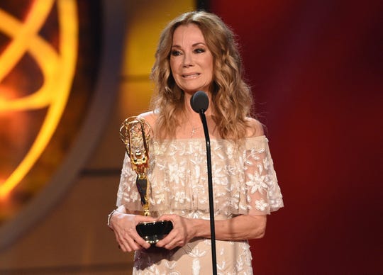 Kathie Lee Gifford accepts the price of the informative TV show host 