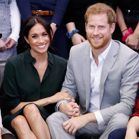 Prince Harry and Duchess Meghan, pictured on Oct....