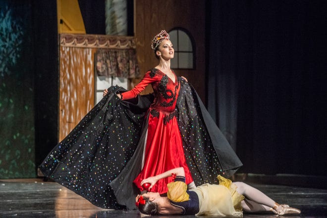 In a 2019 performance of "Snow White" with the Montgomery Ballet, Rania Charalambidou performed as the Evil Queen