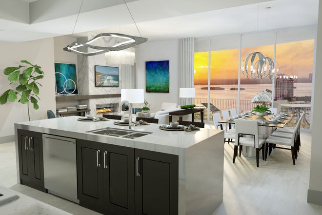 The Grandview will feature 58 residences ranging from 2,400 to 2,900 square feet with three or four bedrooms, dens, three or three and a half bathrooms, and private elevator access.