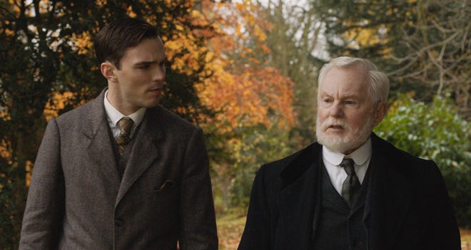 Nicholas Hoult and Derek Jacobi star in "Tolkien." The movie opens May 10 at Regal West Manchester.