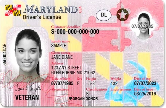 Real ID will prompt recall of some Maryland driver's licenses in June