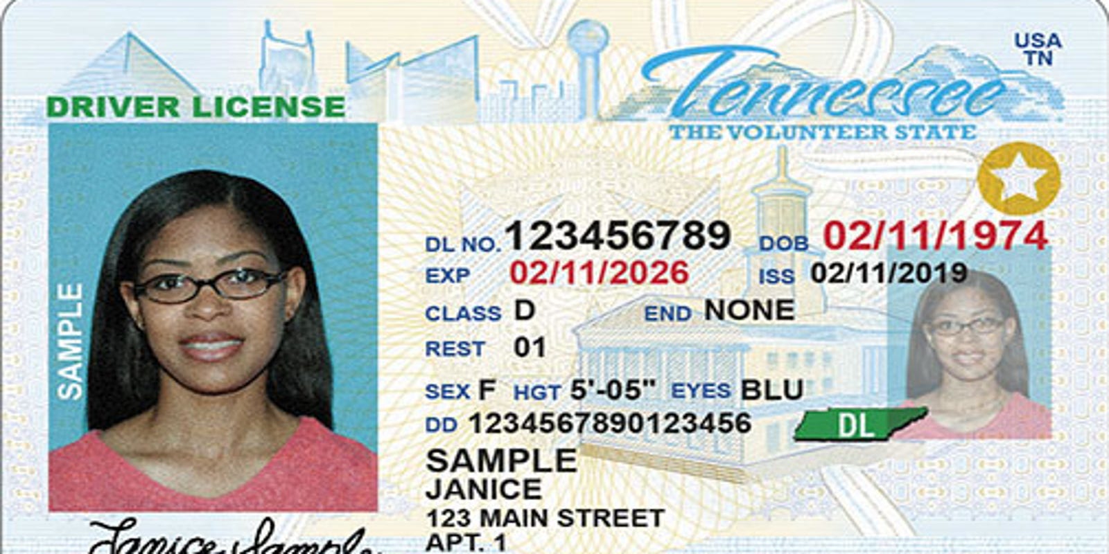 Tennessee Real ID Requirements, cost, deadline for driver's licenses