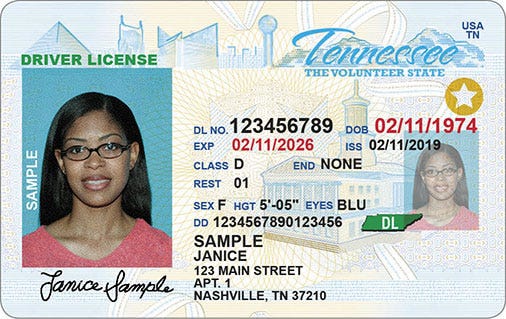 Tennessee Real Id Requirements Cost Deadline For Driver S Licenses