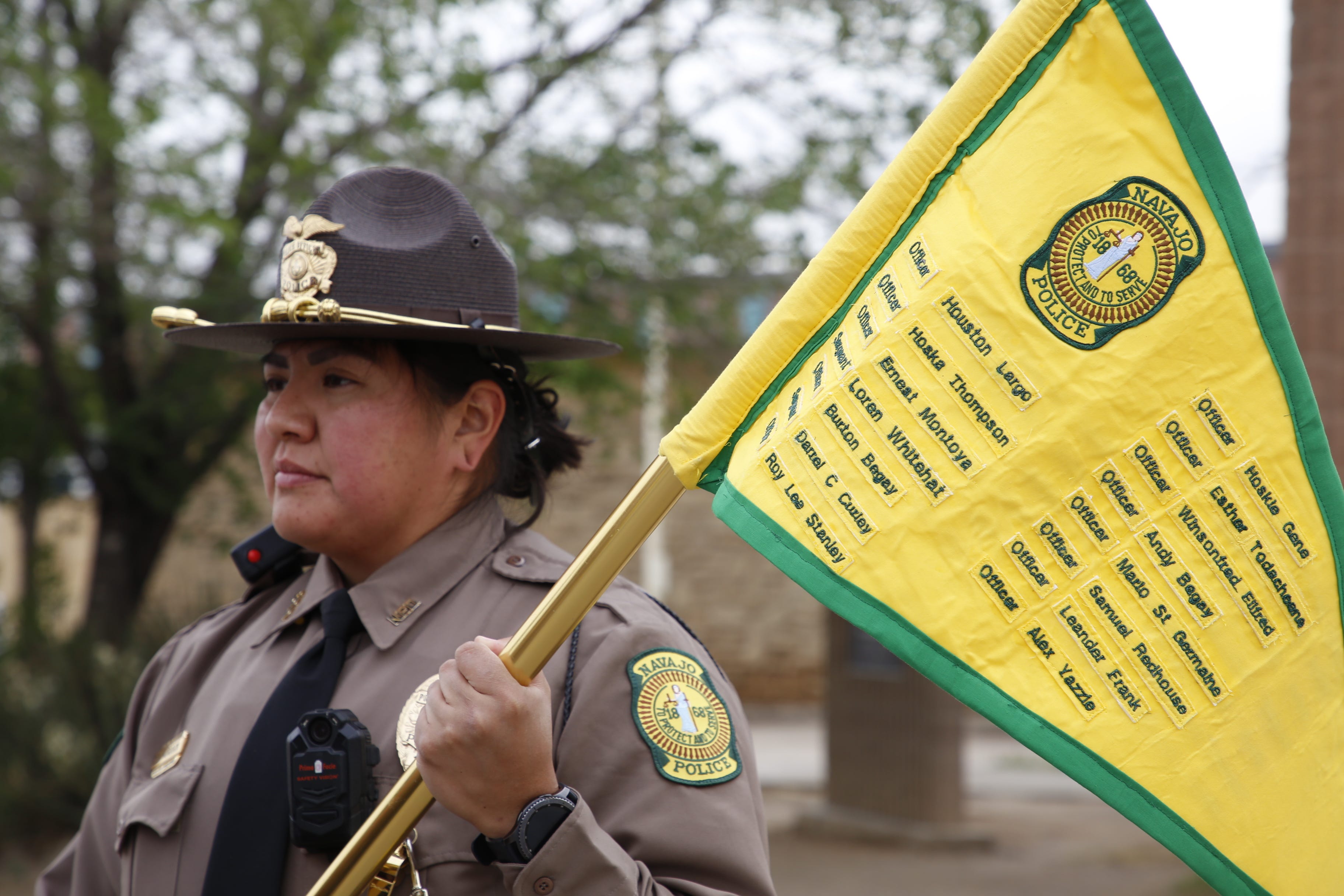 Navajo National Police officers recognized by Shiprock PD for service