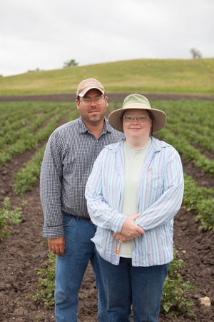 Dakota Fresh farmer-members Paul and  Laura Warner of Warner’s Produce near Montrose.