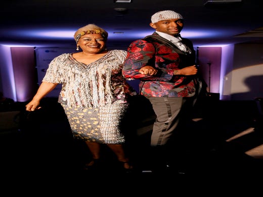 WASHINGTON, DC - MAY 09: Actress CCH Pounder and Optune Patient Ambassador Osmond Nicholas walk the runway during the Creative Coalition's 2019 #RightToBearArts Gala Presented By Optune on May 09, 2019 in Washington, D.C. (Photo by Paul Morigi/Getty Images The Creative Coalition) ORG XMIT: 775330972 ORIG FILE ID: 1148120271