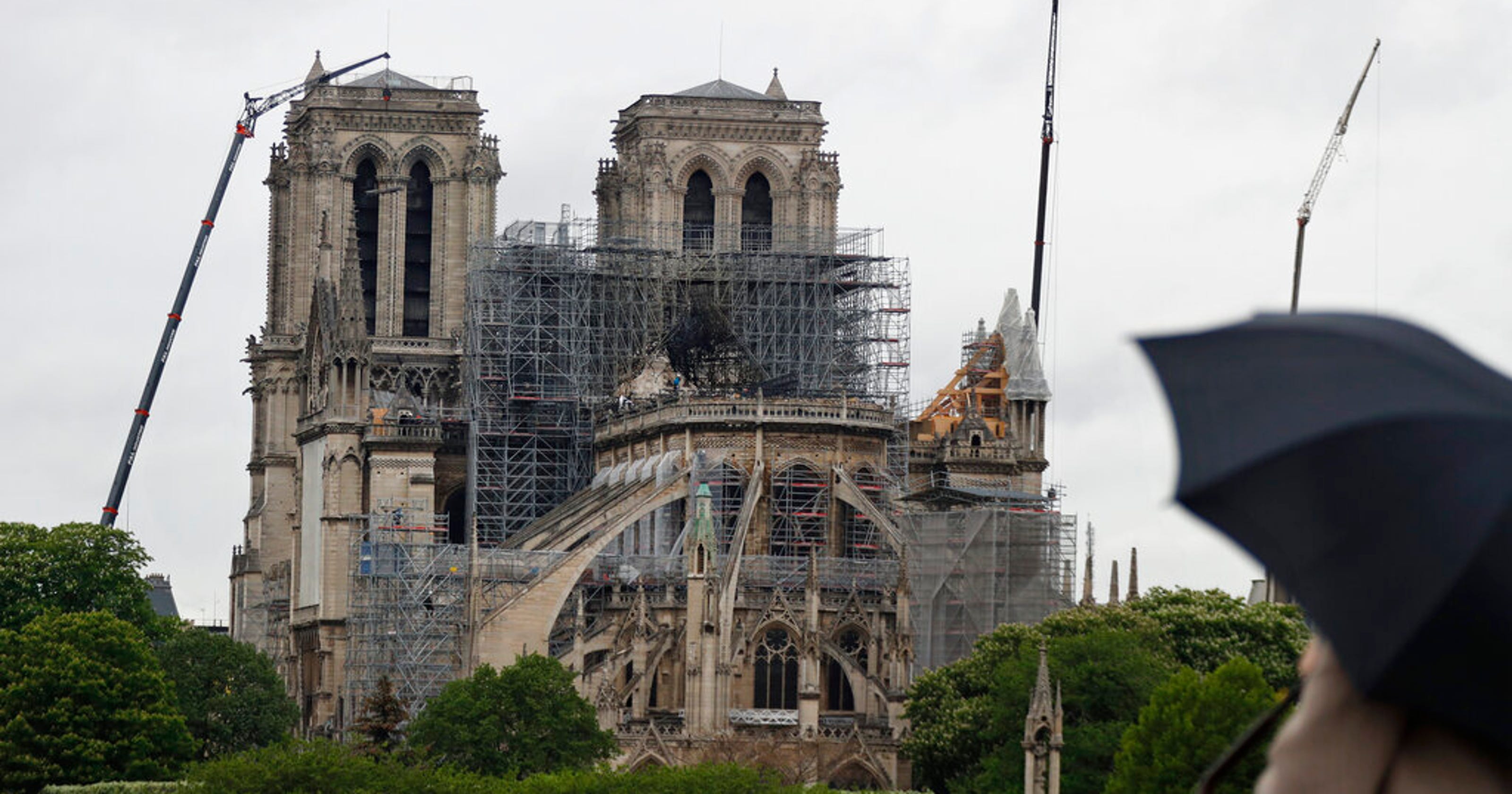 Fire-damaged Notre Dame cathedral in Paris still attracting tourists