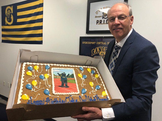 John Pelin, who is retiring in June after 30 years as the Spencerport athletic director.