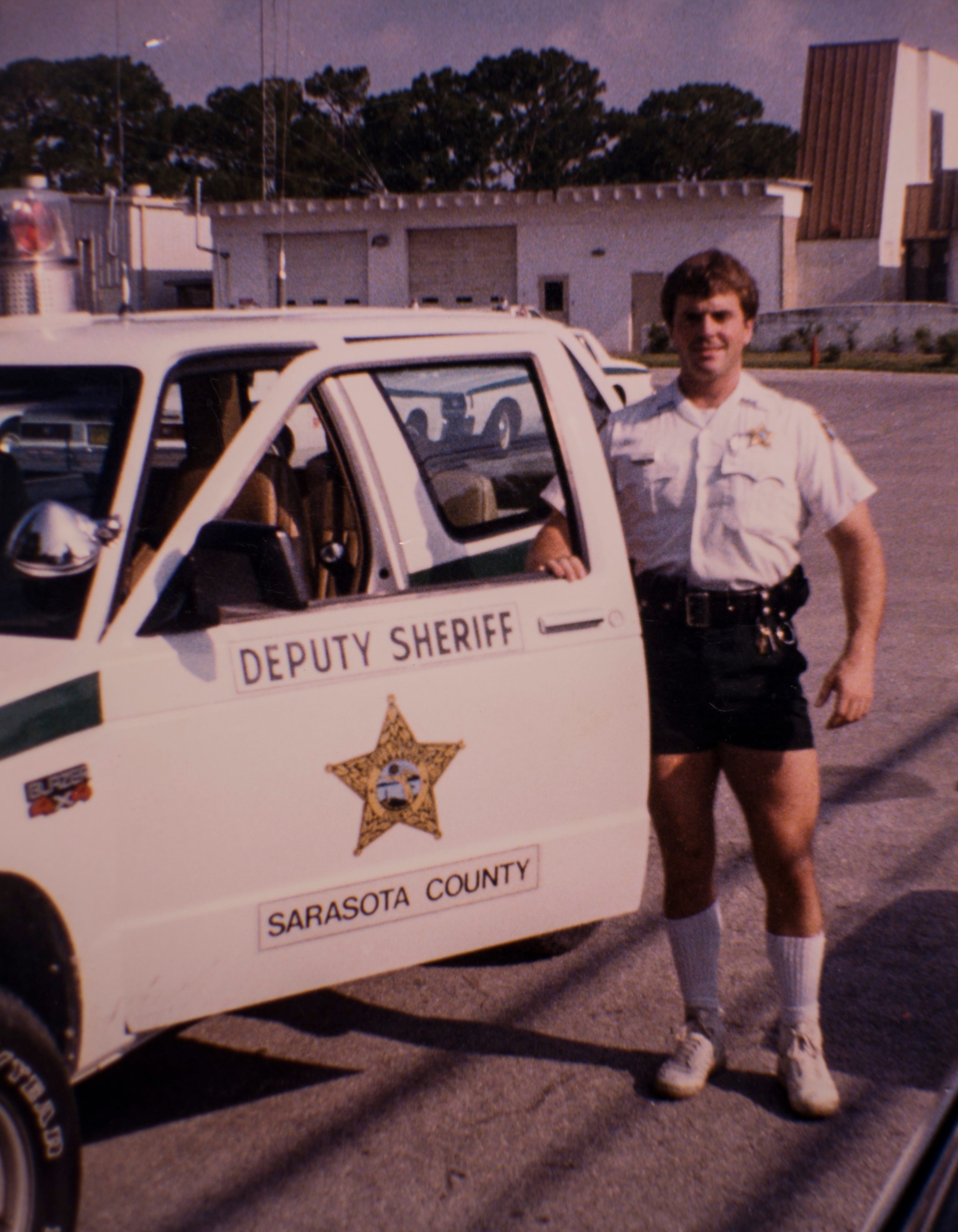 Michael Lowe shown in the early 1990s when he worked at the Sarasota County Sheriff's Department in Florida.