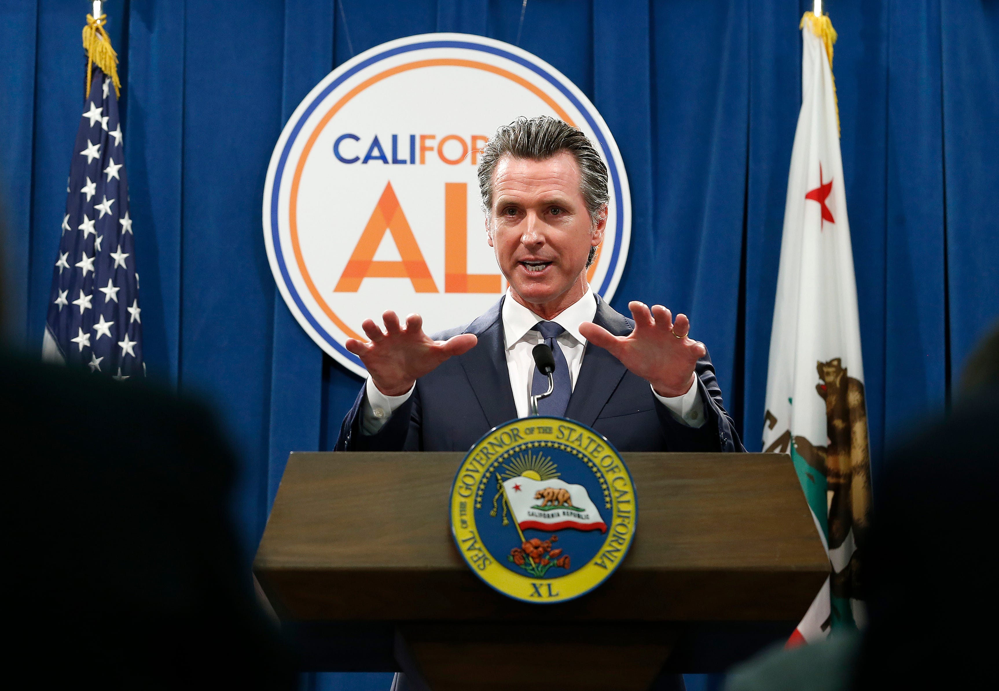 California Gov. Gavin Newsom told the California Commission on Peace Officer Standards and Training to suspend training on the carotid restraint technique, a method used by law enforcement to cut the flow of blood and oxygen to the brain.