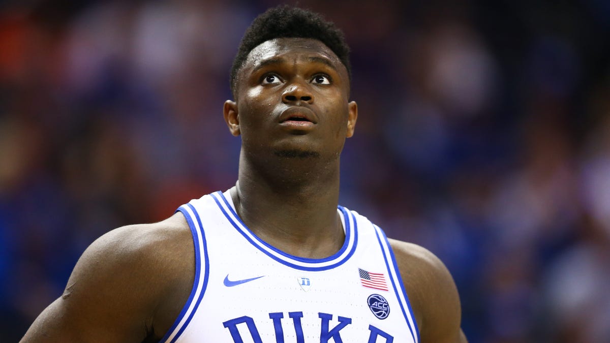 Zion Williamson is waiting for the NBA draft lottery and to see which team gets the first overall pick in June.