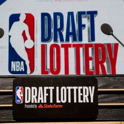 Landing the top pick in the NBA draft lottery...