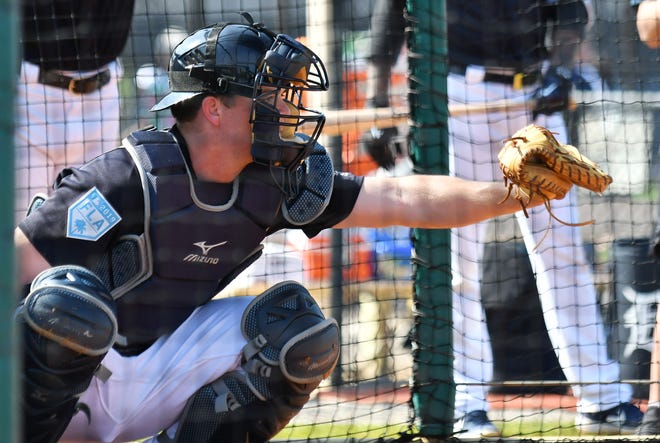 Tigers top catching prospect Jake Rogers was promoted to Triple-A Toledo on Tuesday.