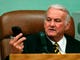 Special Judge James "Buddy" Scott asks if any of the attorneys can tell him how much time is left for them to listen to all the tape. Rocky Joe Houston took the stand Tuesday during a hearing in Kingston and claimed to have a tape recording of one of his attorney's telling him that the Court Clerk and others wanted him dead. Rocky Houston and his brother Clifford Leon Houston are accused in the death of Roane County Sheriff's Department Deputy William Birl Jones and ride-along Gerald Michael Brown last May.