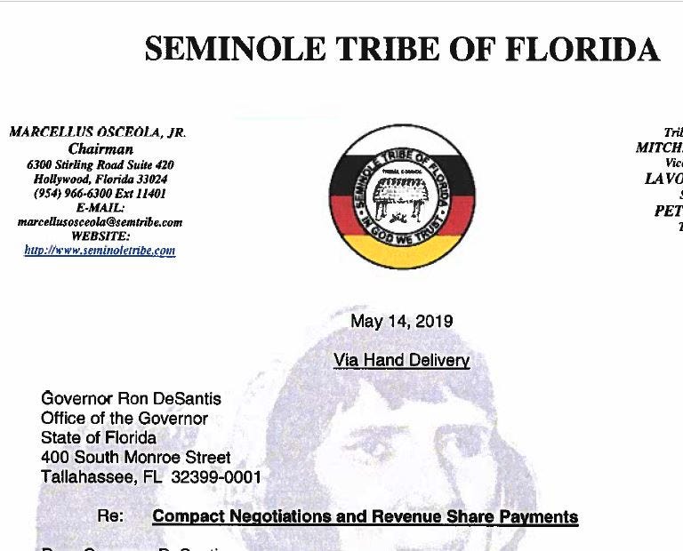 How much money does a seminole indian get every month old