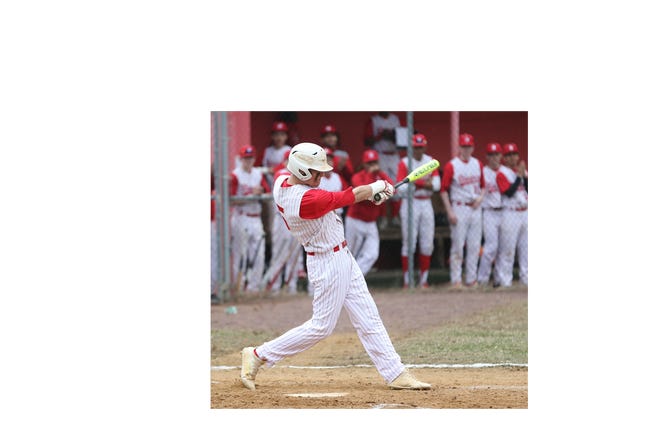 North Rockland's Jack Wren bats against Fox Lane during a 6-5 win at North Rockland High School on March 29, 2019.