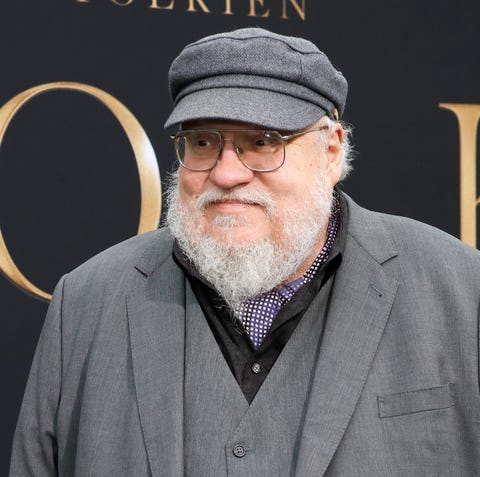 George R. R. Martin arrives for the special screen