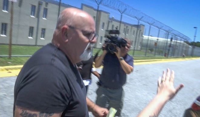 Dave Isnardi leaves the Brevard County Jail on May 17 after being granted bond.