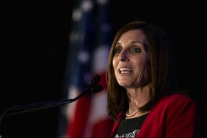 U.S. Sen. Martha McSally speaks during an event hosted by the Arizona Chamber of Commerce and Industry on May 17, 2019, at the Arizona Biltmore in Phoenix.