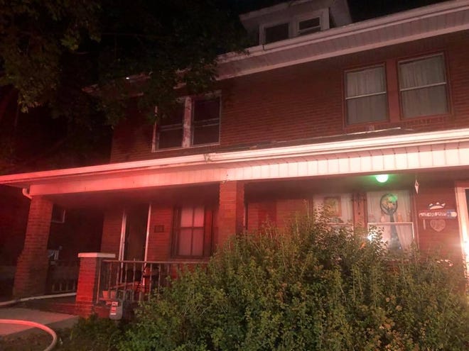Crews responded to a fire in the 900 block of West Locust Street Thursday, May 16. Photo courtesy of York City Fire Department.