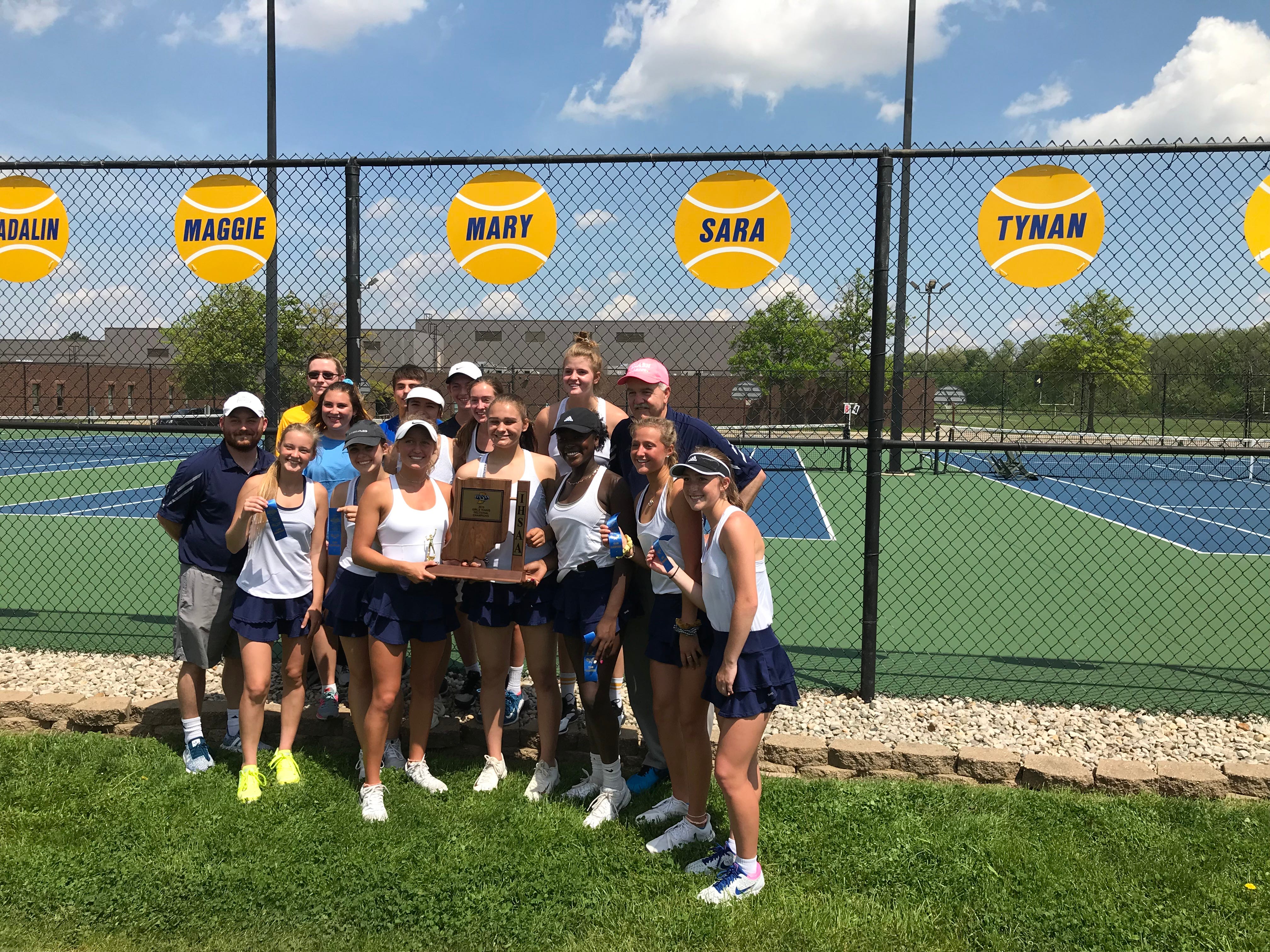 IHSAA girls tennis sectional Firepower drives Delta to title