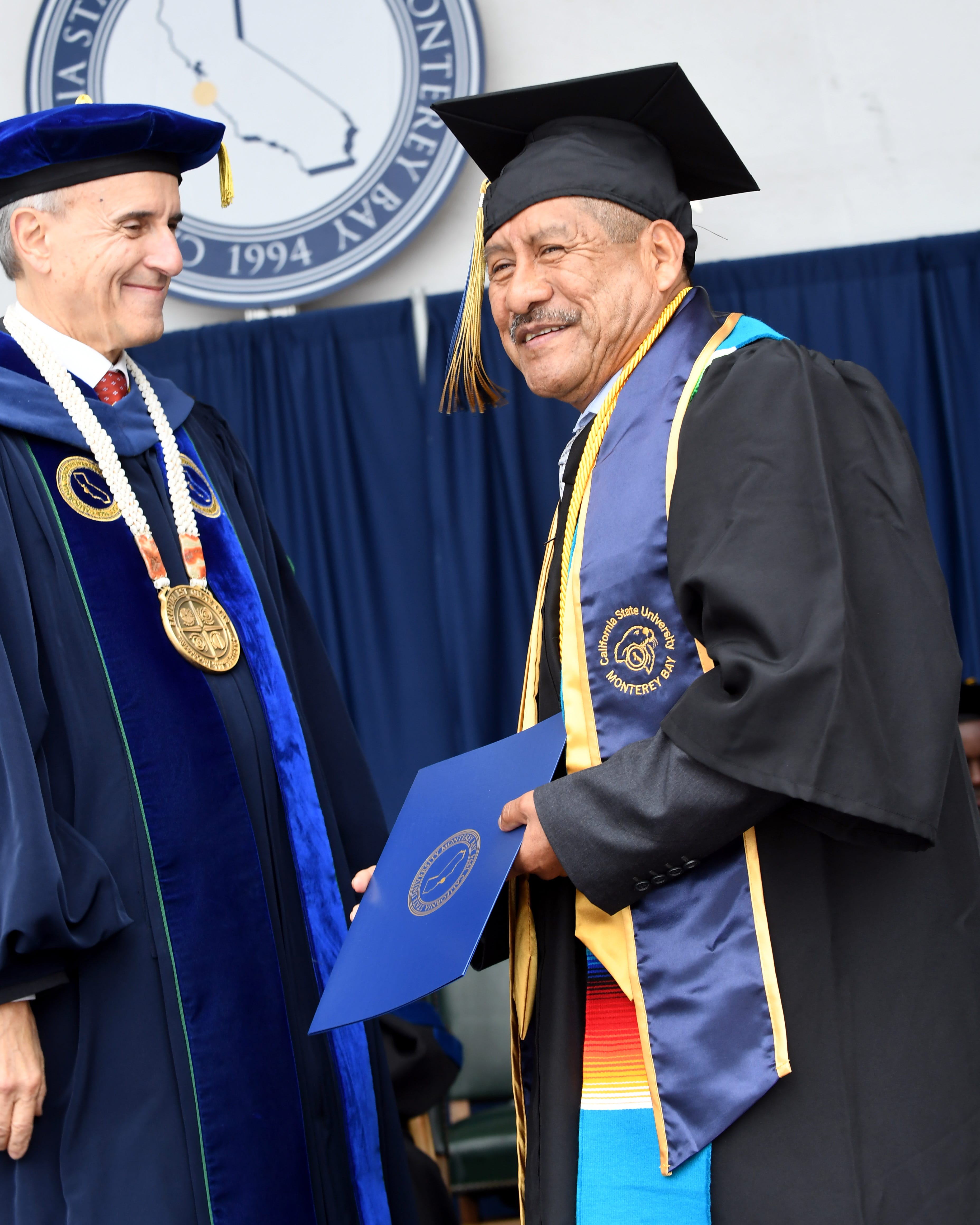 Adolfo González receives his diploma Saturday, May 18, 2019.