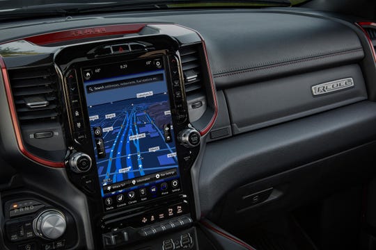 The large 12-inch iPad-type screen has made the Ram 1500 the second largest pickup truck.