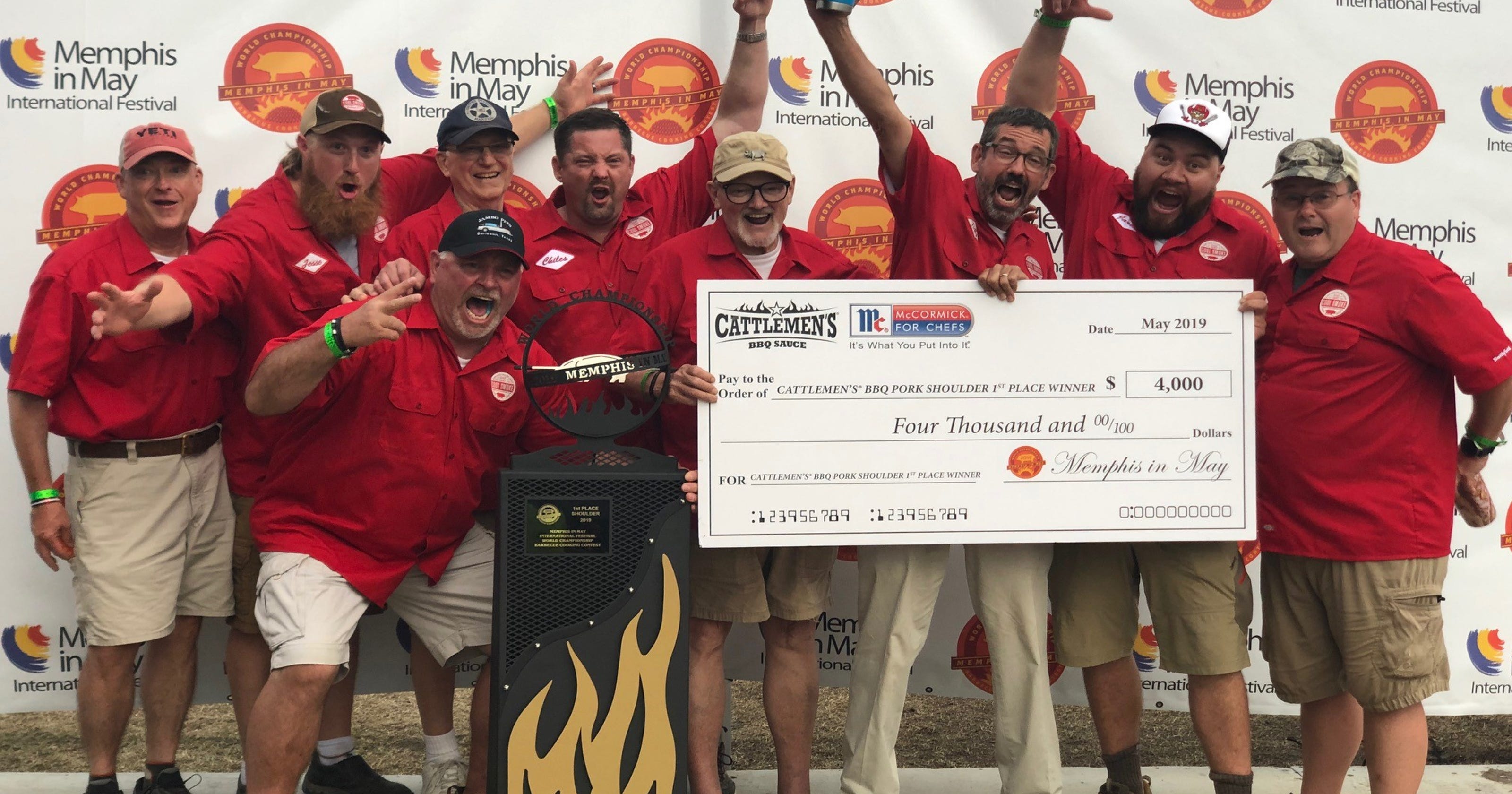Memphis in May World Championship Barbecue Cooking Contest winners