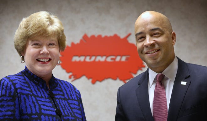 Damon Elmore and Liz Ludwick of Muncie Power Products will be co-chairs of the 2019 United Way annual fundraising campaign.