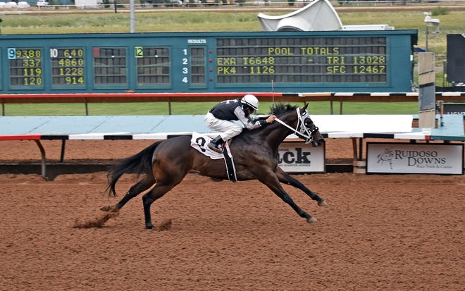 Valiant Tiberius at Ruidoso Downs Race Track Maiden Stakes.