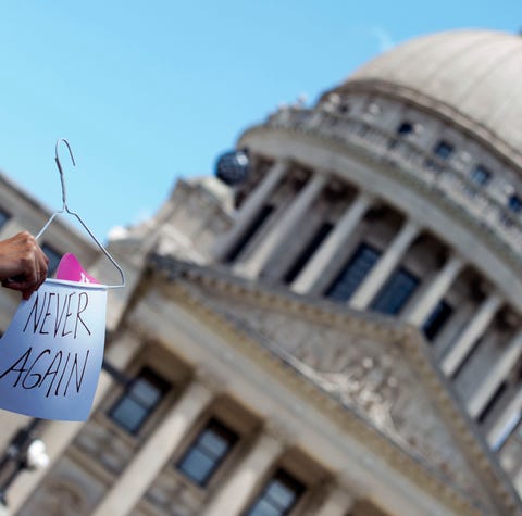 During a pro-choice rally at the Mississippi...