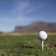 A golf ball sits on a tee at the Superstition Mountain Golf & Country Club in Gold Canyon, Arizona,  on Feb. 1, 2018. ICON GOLF