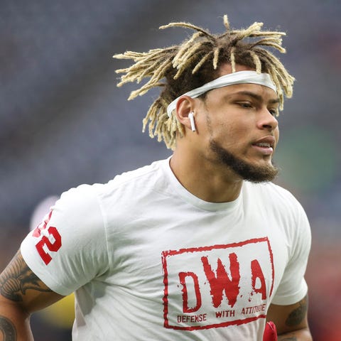 Tyrann Mathieu signed a three-year contract with...
