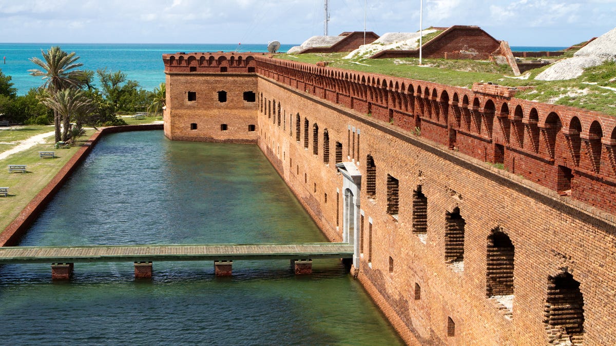 Fort Jefferson is one of the largest 19th-century forts in the nation.