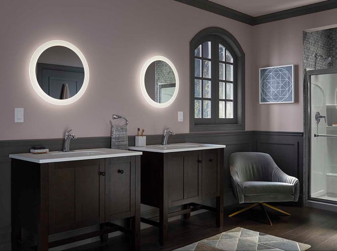 New lighted mirrors are now available that feature built-in flat technology lighted frames.