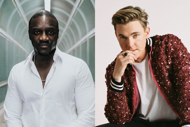 Akon and Jesse McCartney will perform at Oregon State University's Dam Jam on Friday, May 31.